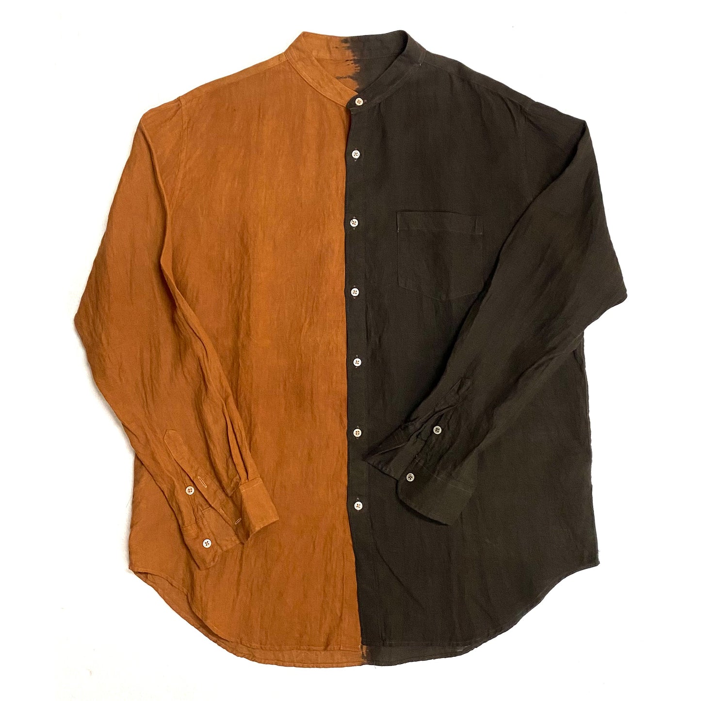 linen shirt Teche wood x mud