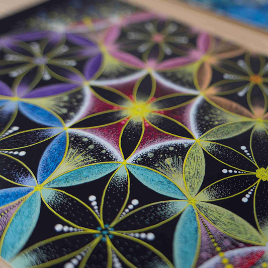 まんだらハガキ TYPE A 表面デザインの全体写真|Japan Satsuma