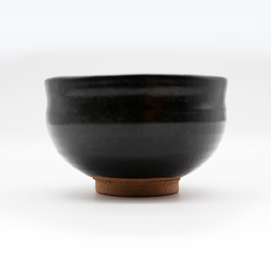 茶碗 黑薩摩燒 12.5×8.5公分