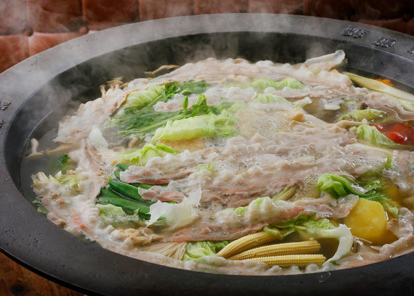 An evening of Kagoshima's famous black pork shabu-shabu and traditional Satsuma dance