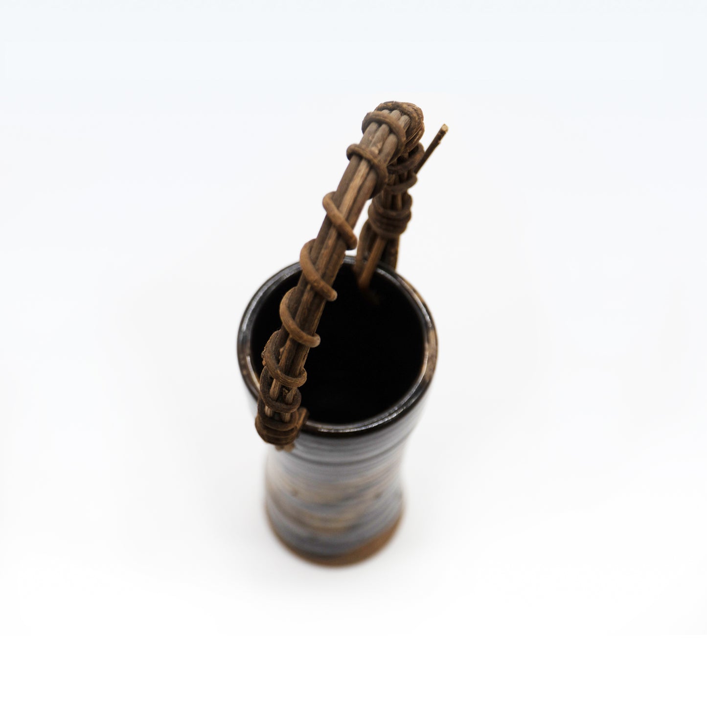 黒薩摩焼 桂木桃拍作