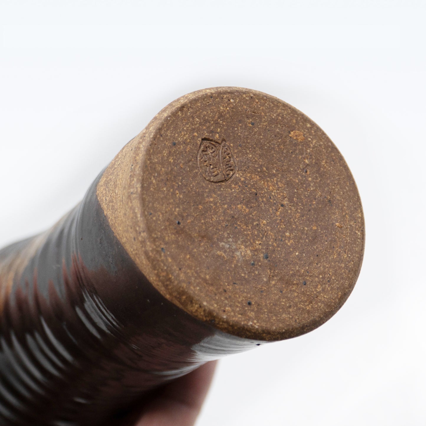 黒薩摩焼 桂木桃拍作