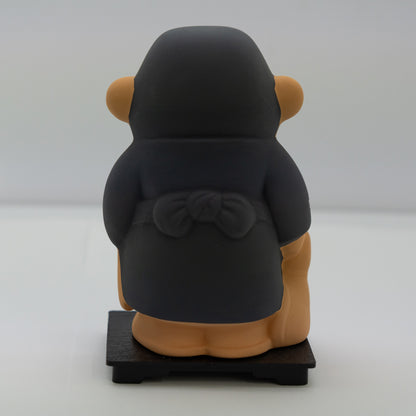 西鄉隆盛與愛犬阿忠 存錢筒 素燒陶製